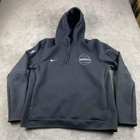 Nike Other - Nike Tech Fleece NBA Sacramento Kings Mens Large Fitted Black Pullover Hoodie